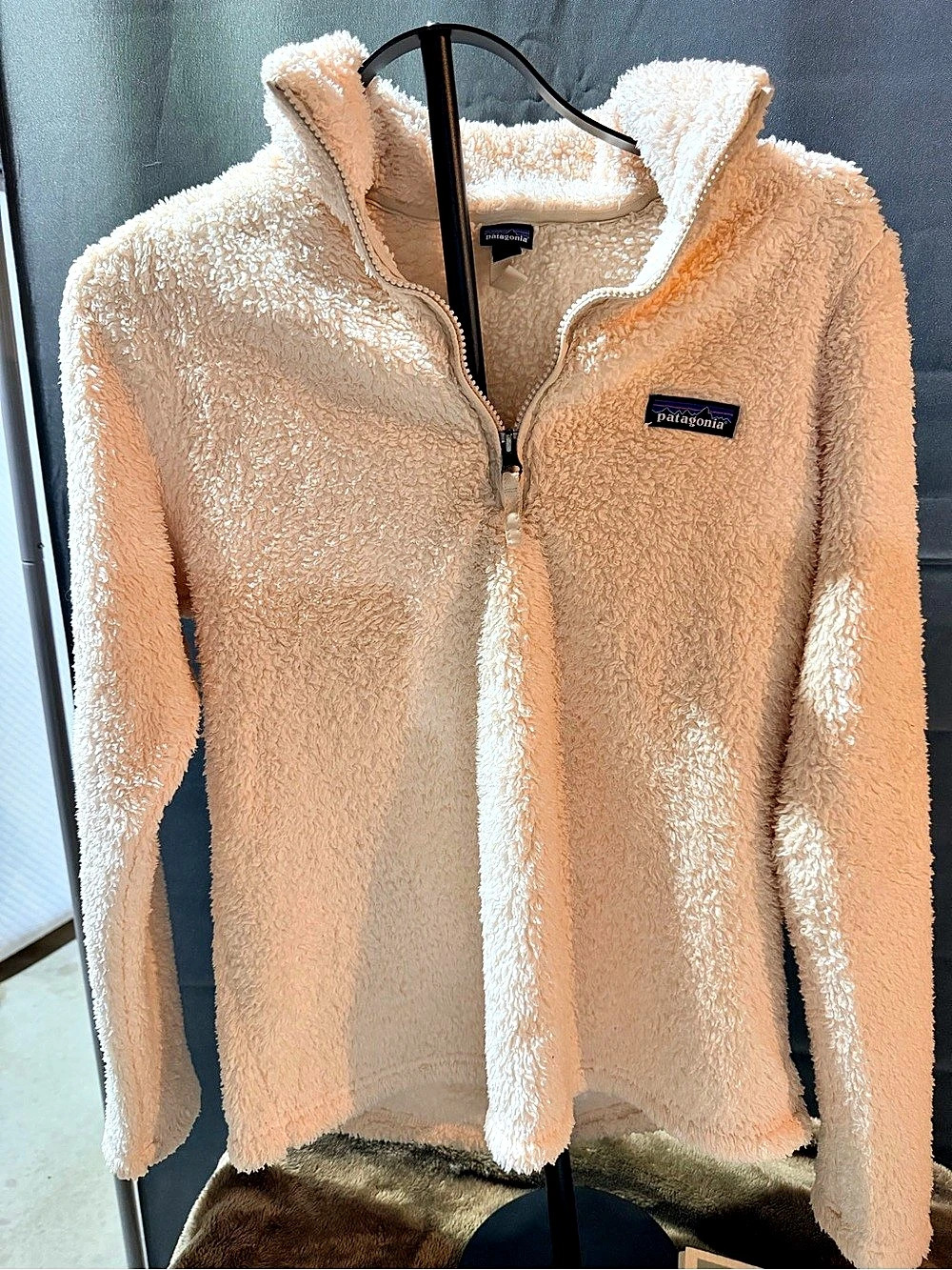Patagonia Retro Pile Jacket Fleece Half-Zip Jacket in Pink Size Medium